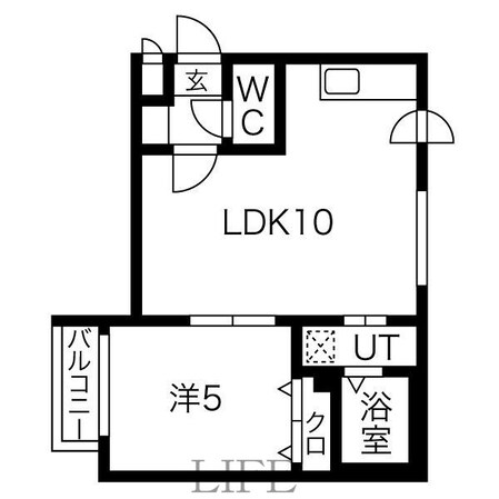 ラフィネ東札幌の物件間取画像